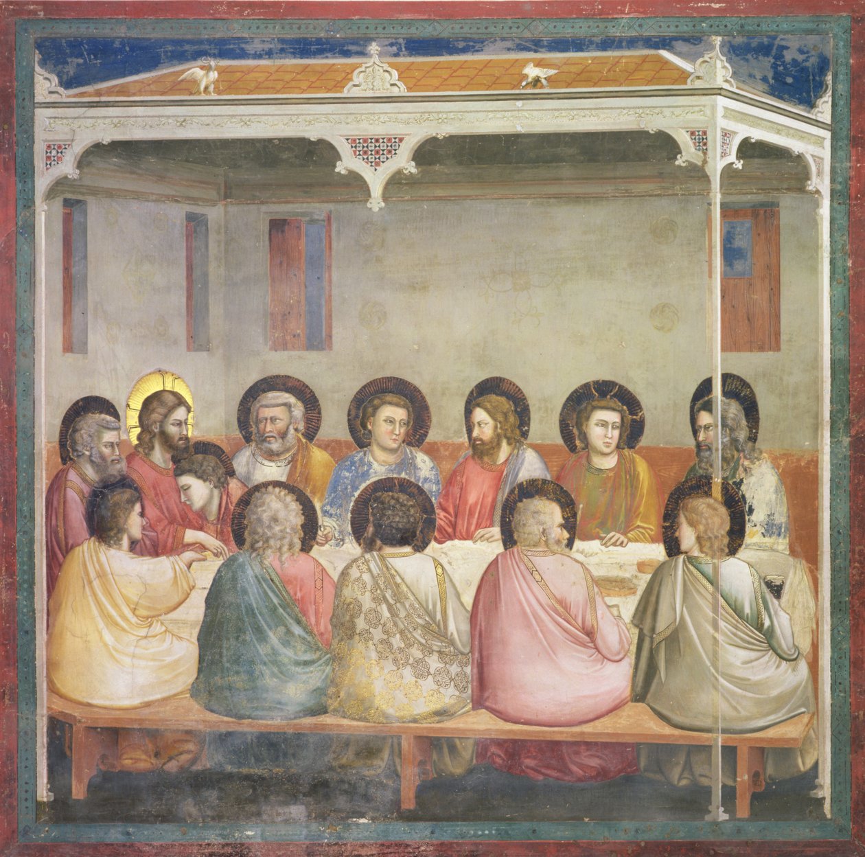 La Última Cena, c.1305 de Giotto di Bondone