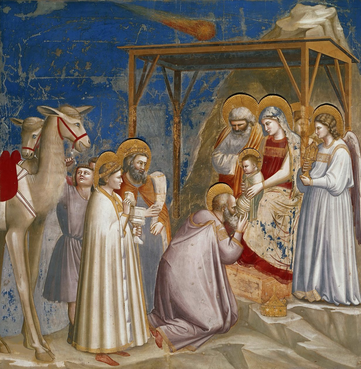 Adoración de los Reyes Magos de Giotto (c.1266 1337)