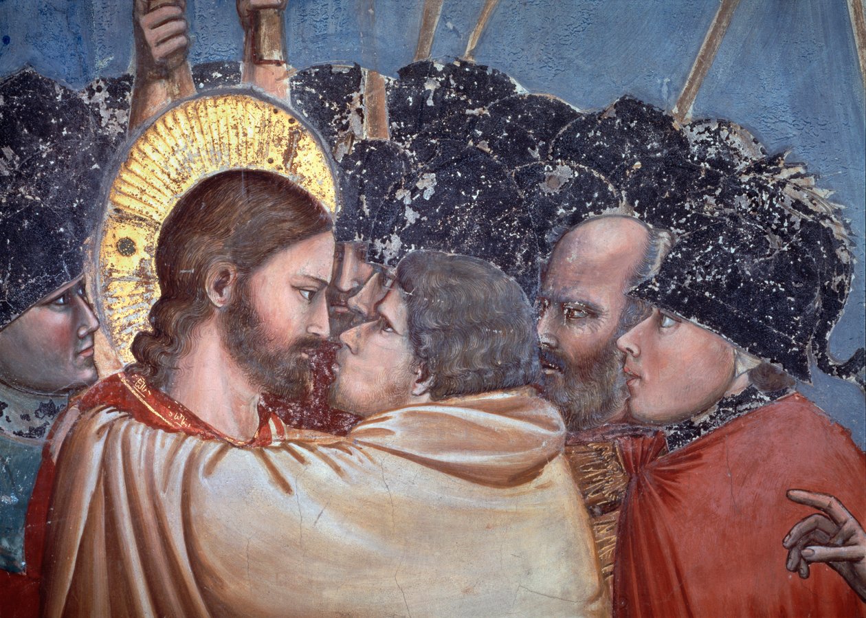 El beso de Judas (detalle) de Giotto (c.1266 1337)
