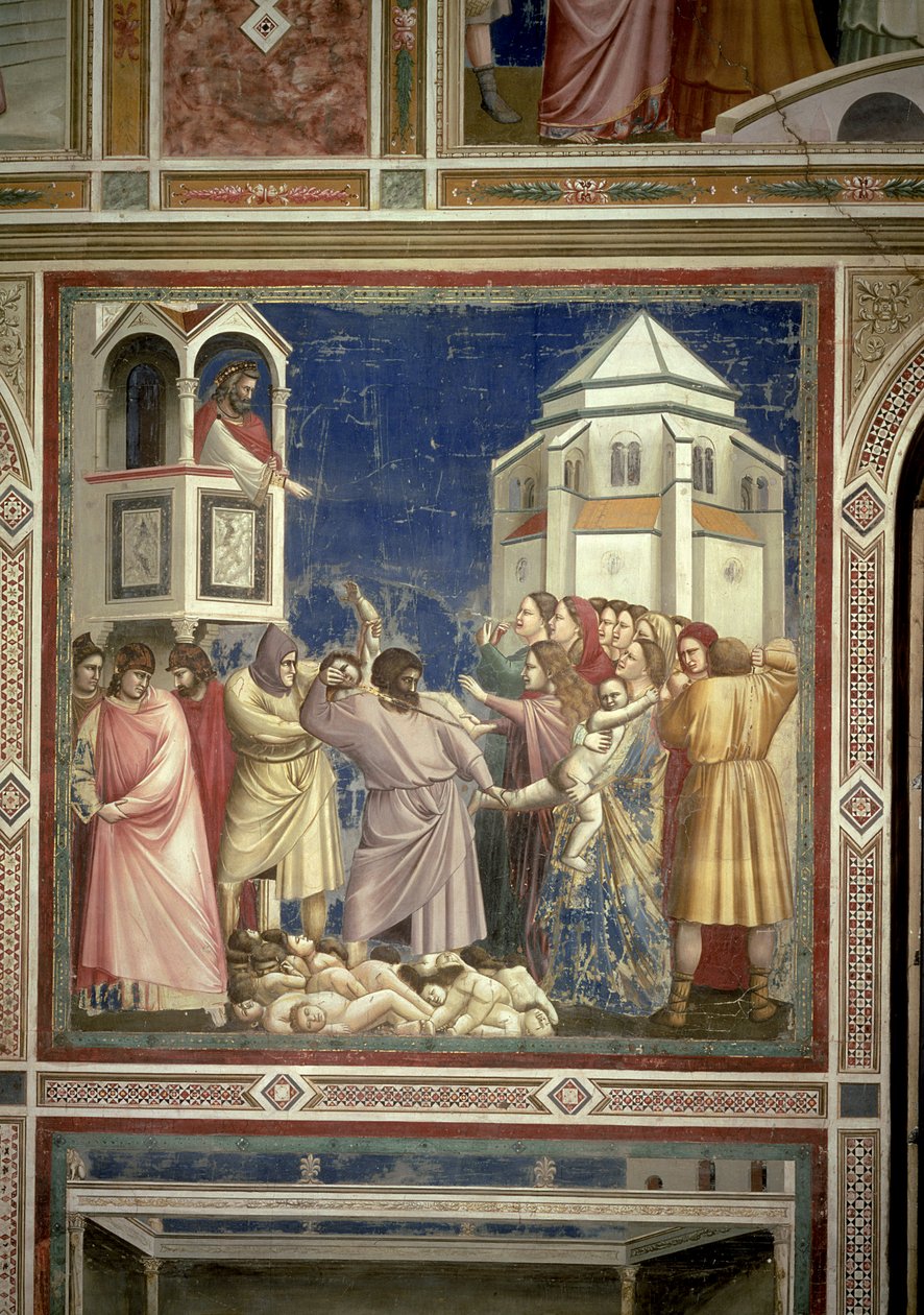 La masacre de los inocentes, c.1305 de Giotto di Bondone