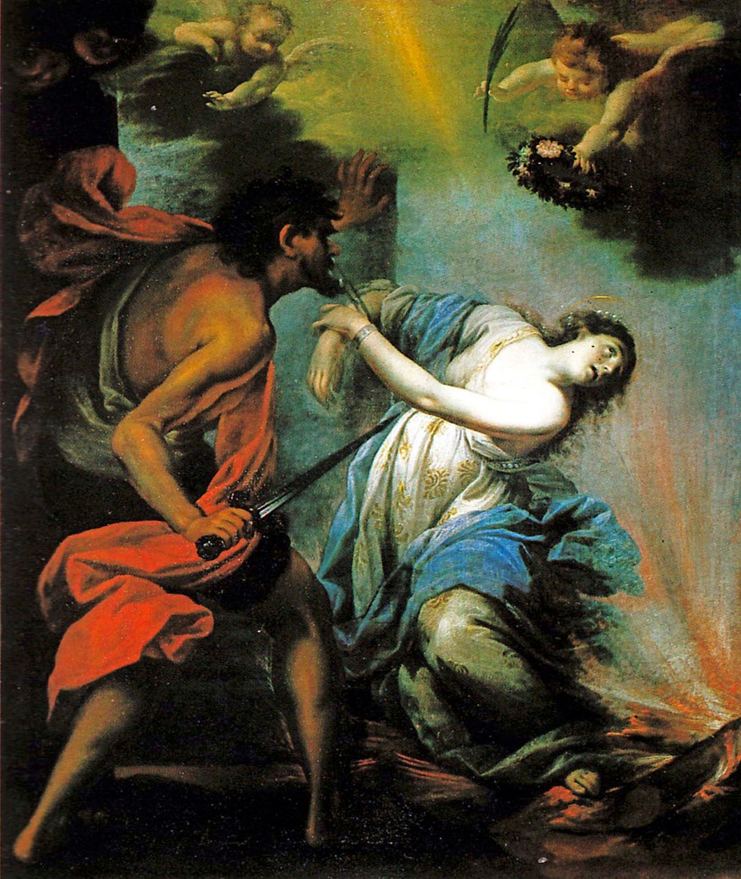 Martirio de Santa Lucía de Giovan Camillo Ciabilli