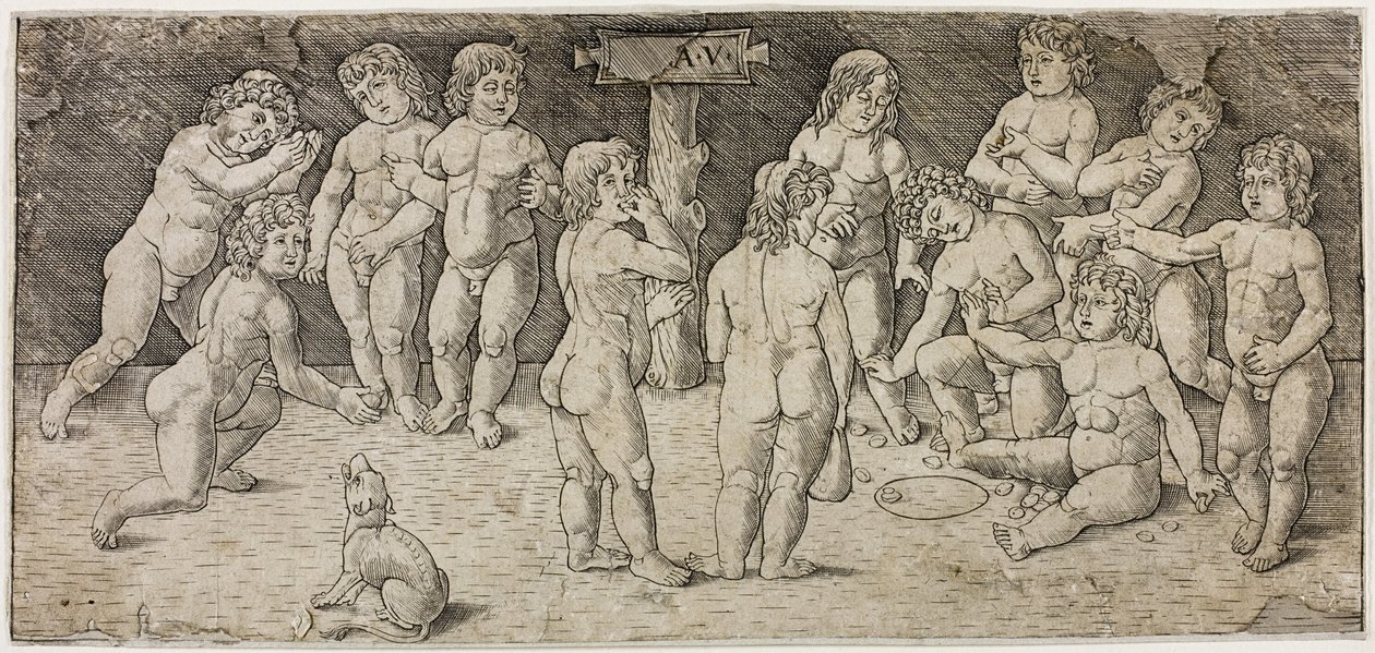 Doce Cupidos Jugando de Giovan Pietro Birago