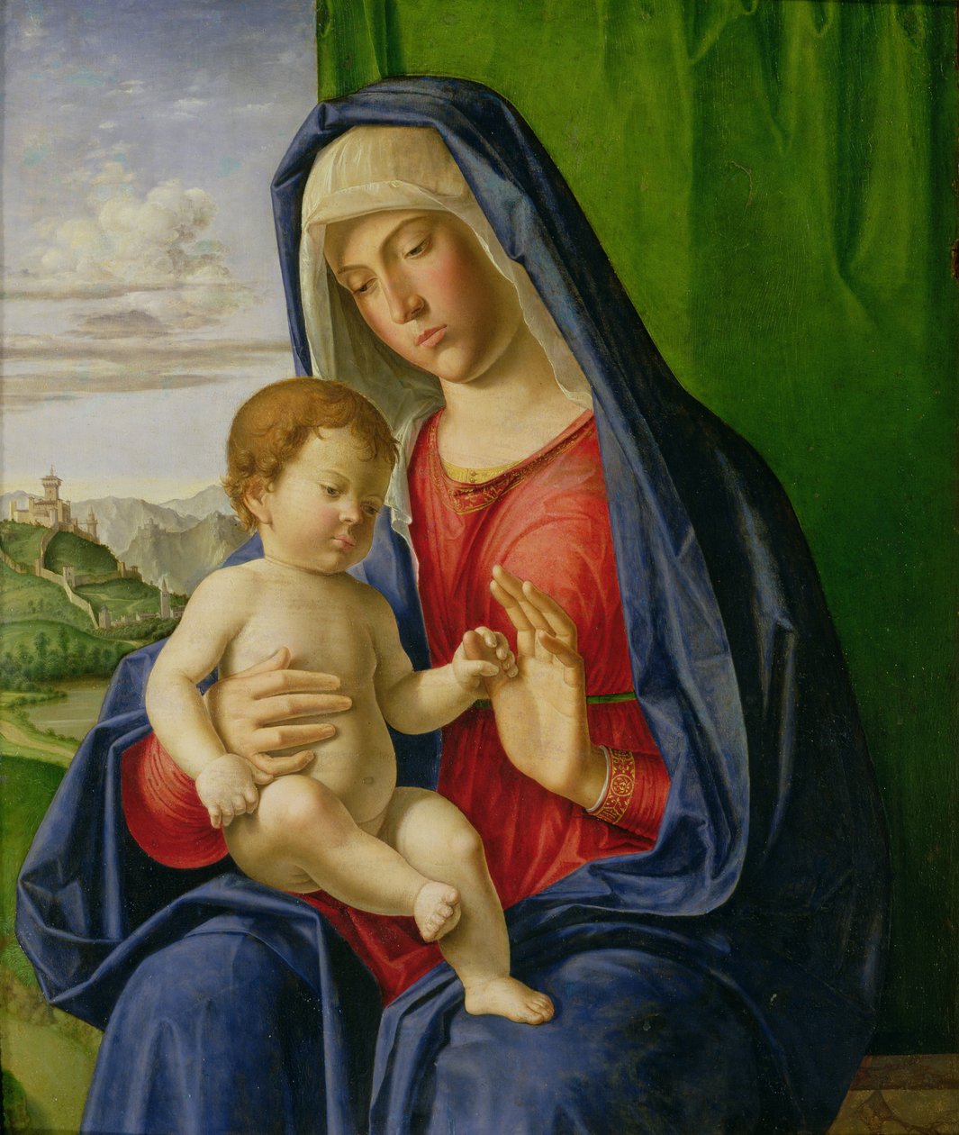 Madonna y Niño, década de 1490 de Giovanni Battista Cima da Conegliano