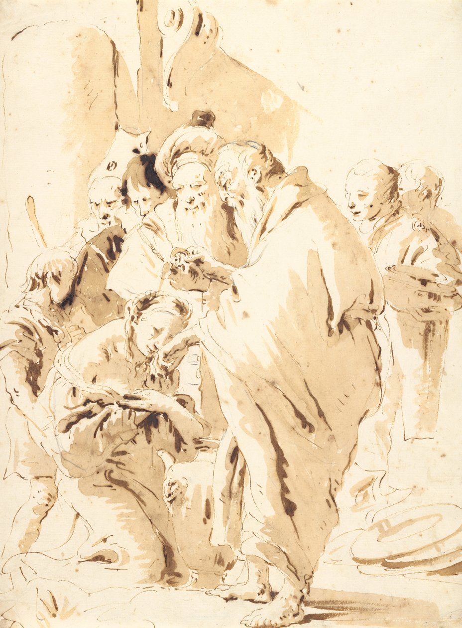 San Prosdocimo bautizando a Santa Giustina de Giovanni Battista Tiepolo