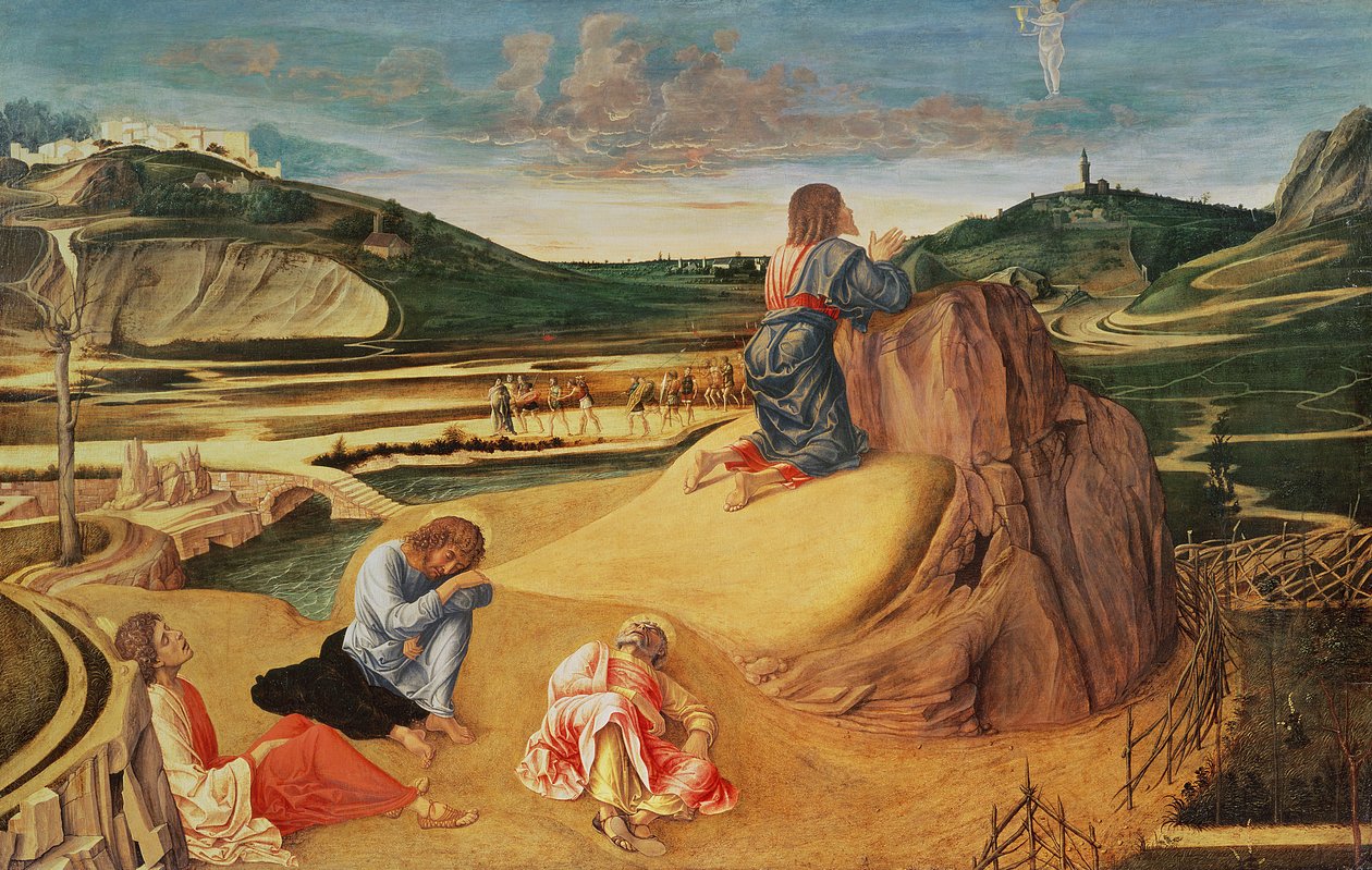 La agonía en el jardín, c.1465 de Giovanni Bellini