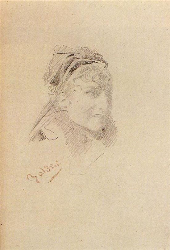 Retrato de Sarah Bernhardt de Giovanni Boldini