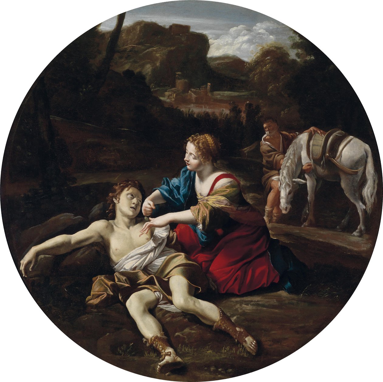 Angélica cuida a Medoro de Giovanni Lanfranco