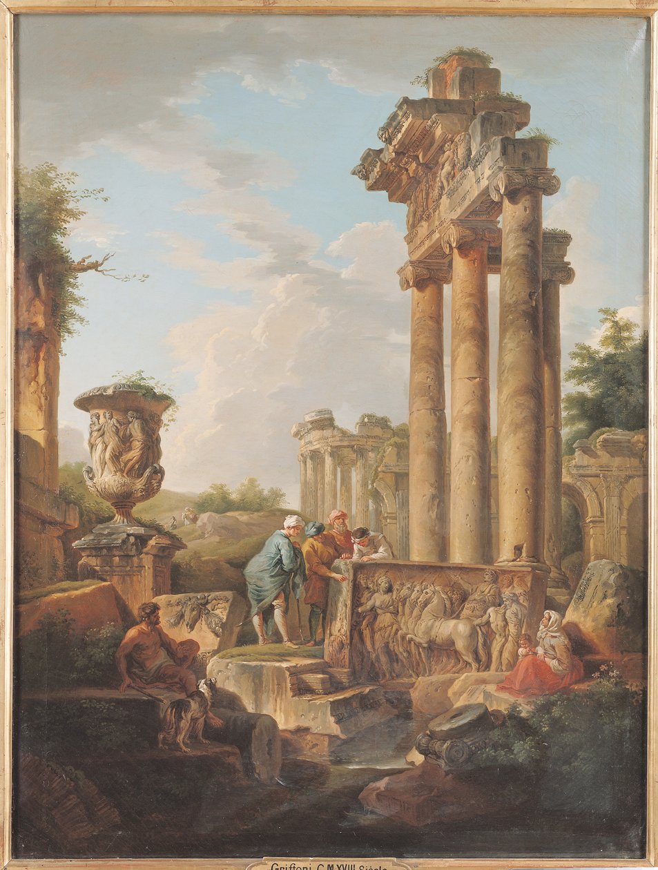 Ruinas de un templo de Giovanni Maria Griffoni