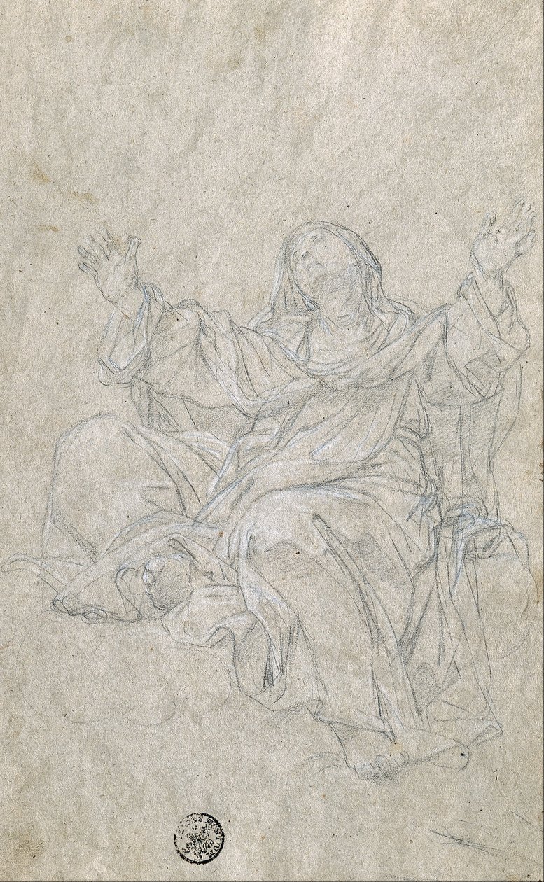 Estudio para Santa Catalina de Giovanni Odazzi