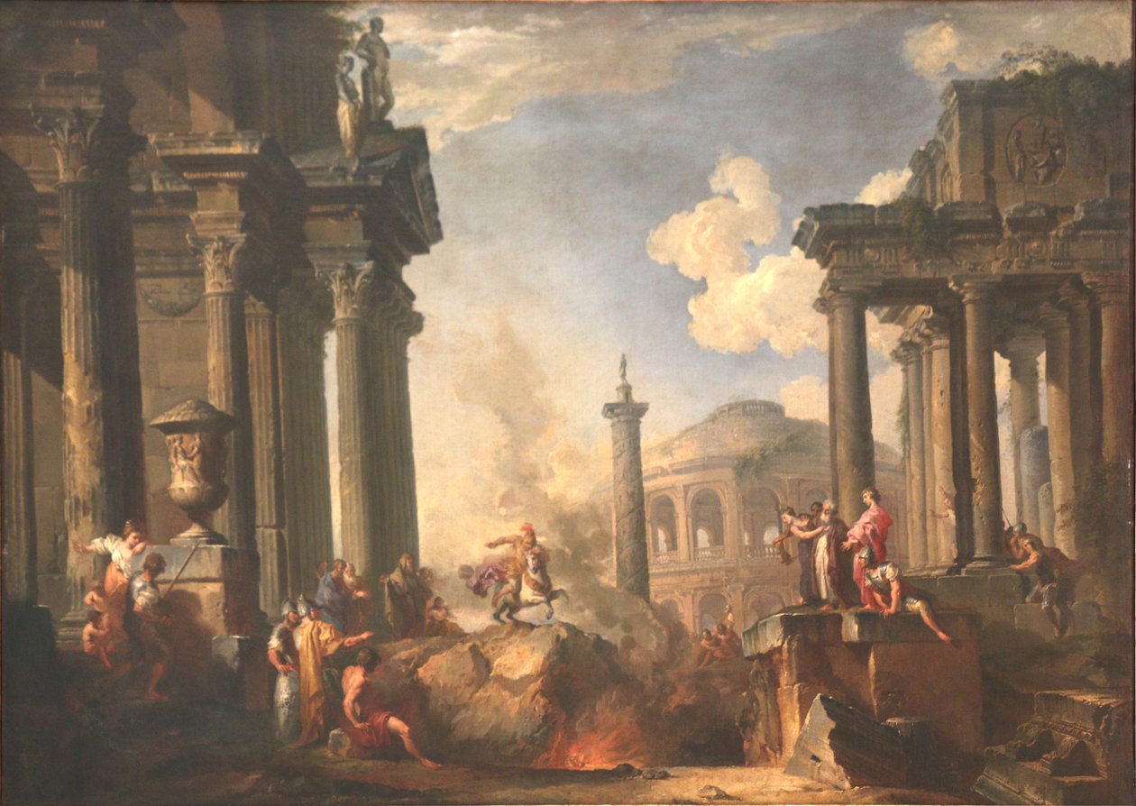 La devoción de Marcus Curtius de Giovanni Paolo Pannini