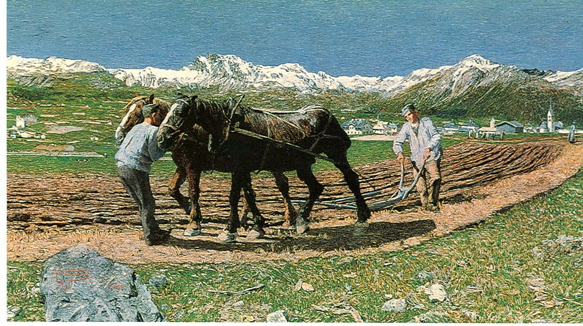 El arado de Giovanni Segantini
