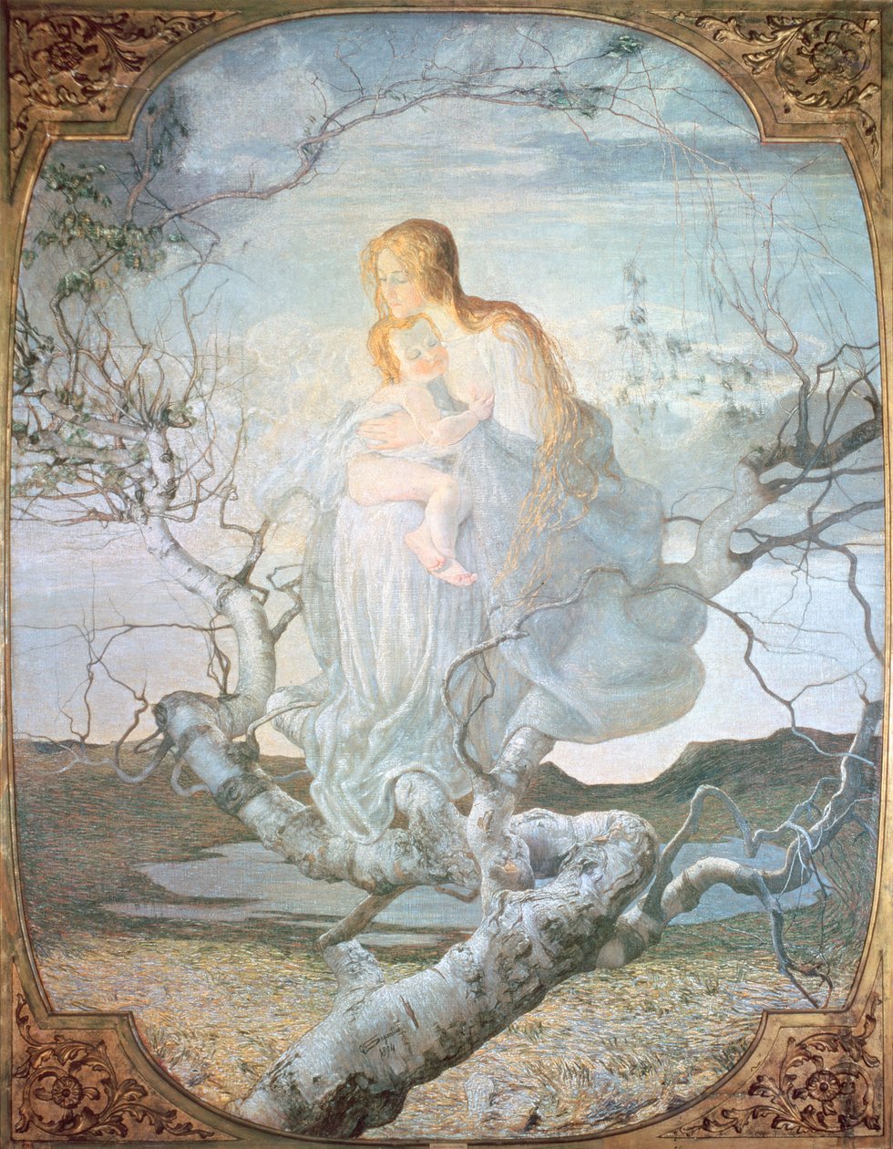 El ángel de la vida, 1894 de Giovanni Segantini