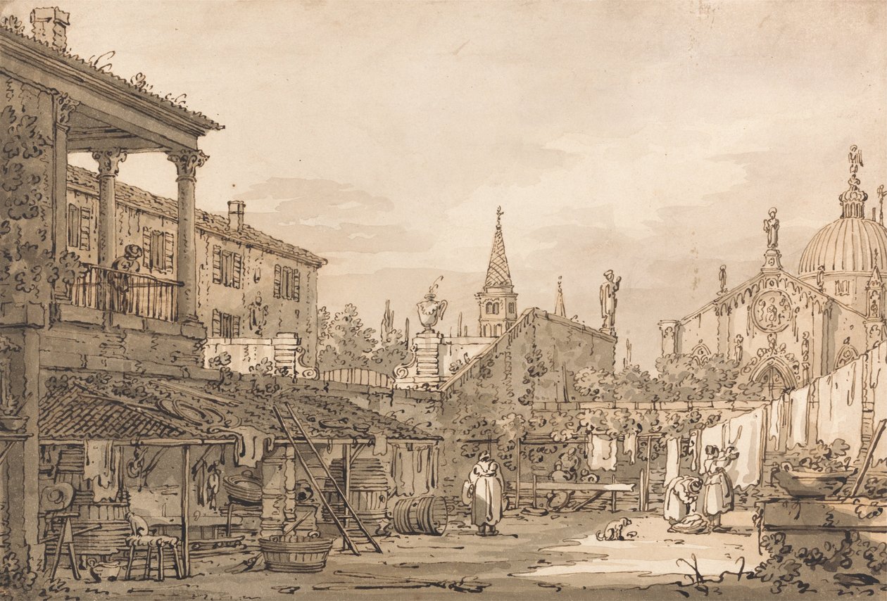 Capricho de un patio veneciano de Giovanni Antonio Canal