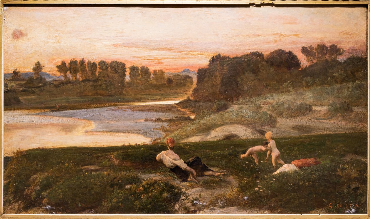 Una tarde en la Cascine de Giovanni Costa
