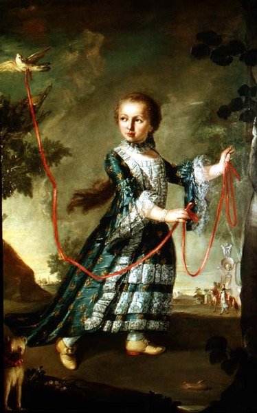 Retrato de una niña de Giovanni Antonio Guardi