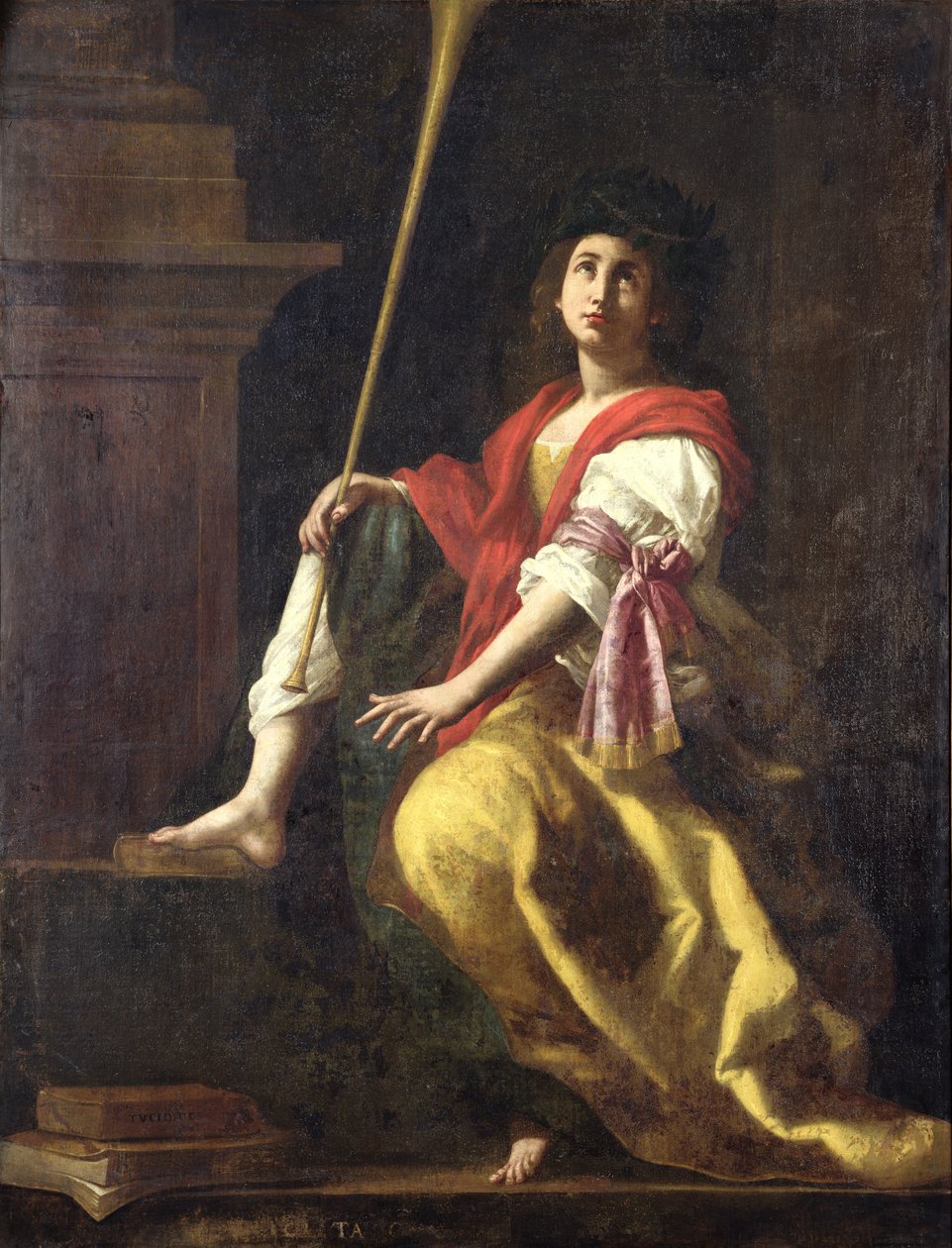 Clío, Musa de la Historia, 1624 de Giovanni Baglione