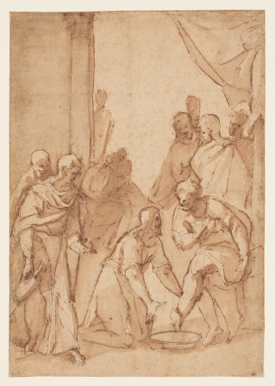 Cristo lavando los pies de los discípulos de Giovanni Balducci