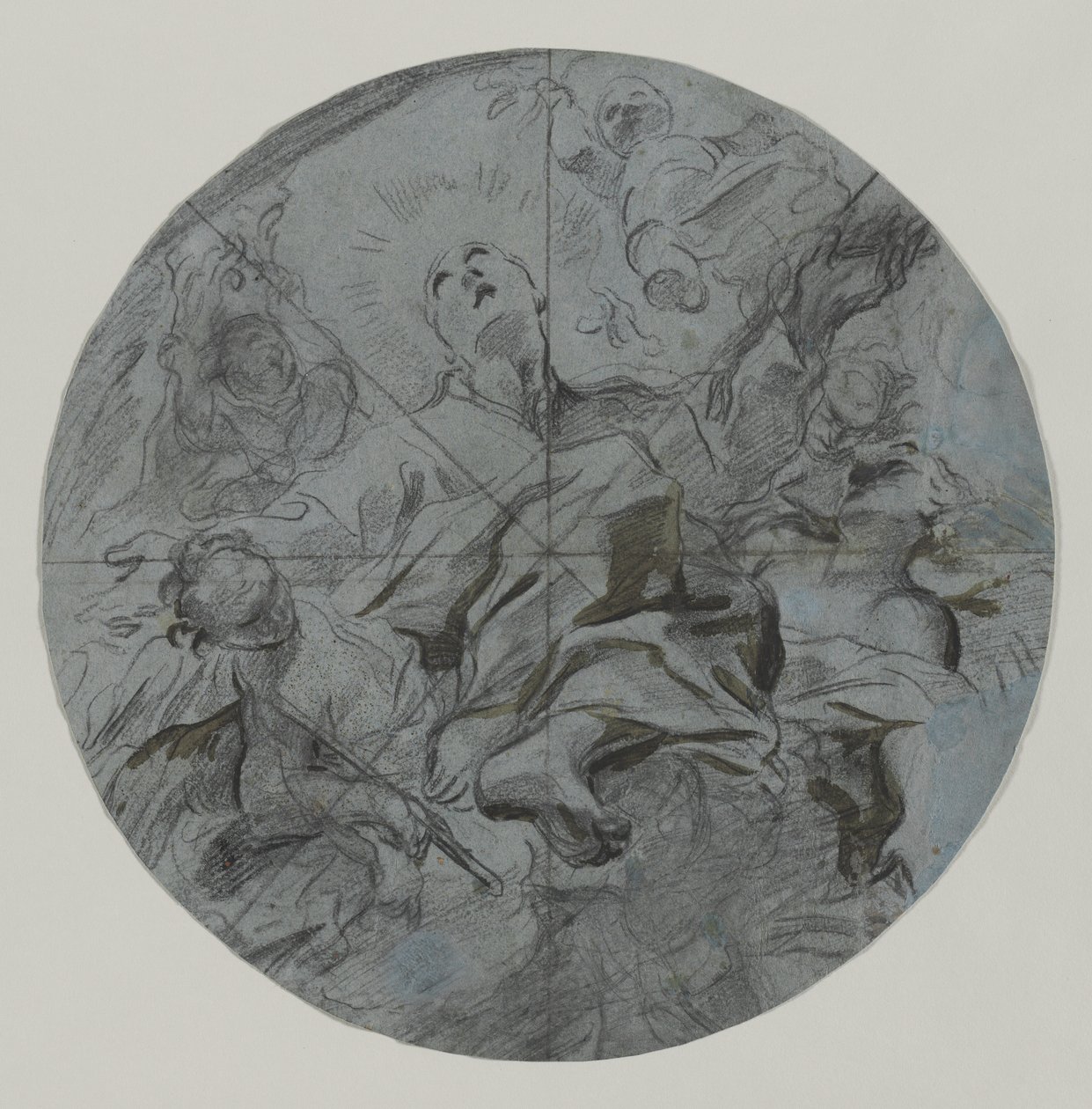 Apoteosis de un Santo (recto) de Giovanni Battista Benaschi