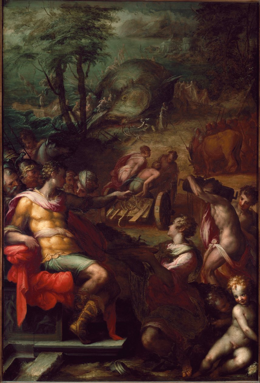 Recolección de ámbar gris de Giovanni Battista Naldini