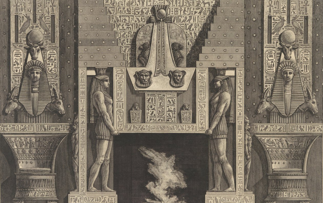 Chimenea en estilo egipcio..., 1769 de Giovanni Battista Piranesi