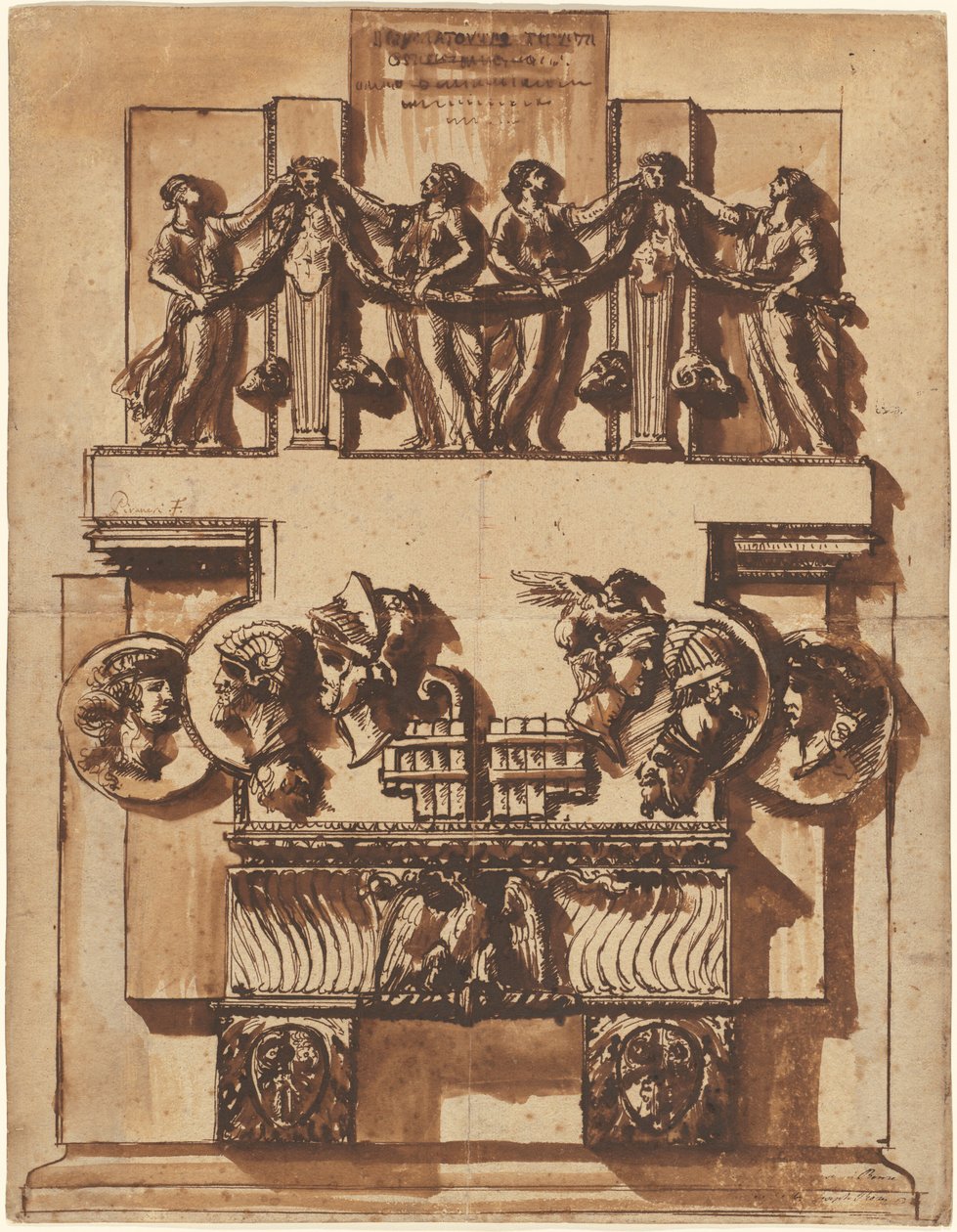 Fantasía de un magnífico monumento mural de Giovanni Battista Piranesi