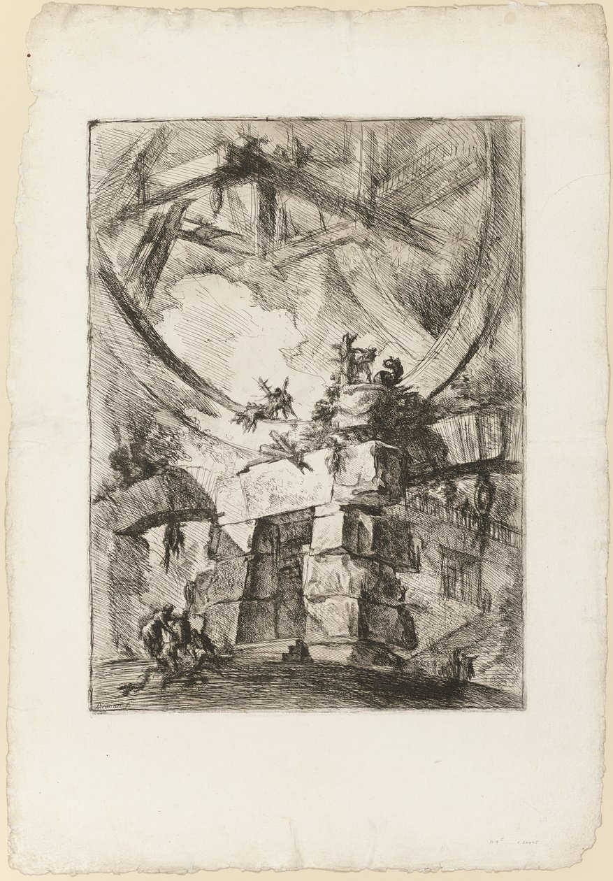 Las cárceles, lámina 9 de Giovanni Battista Piranesi