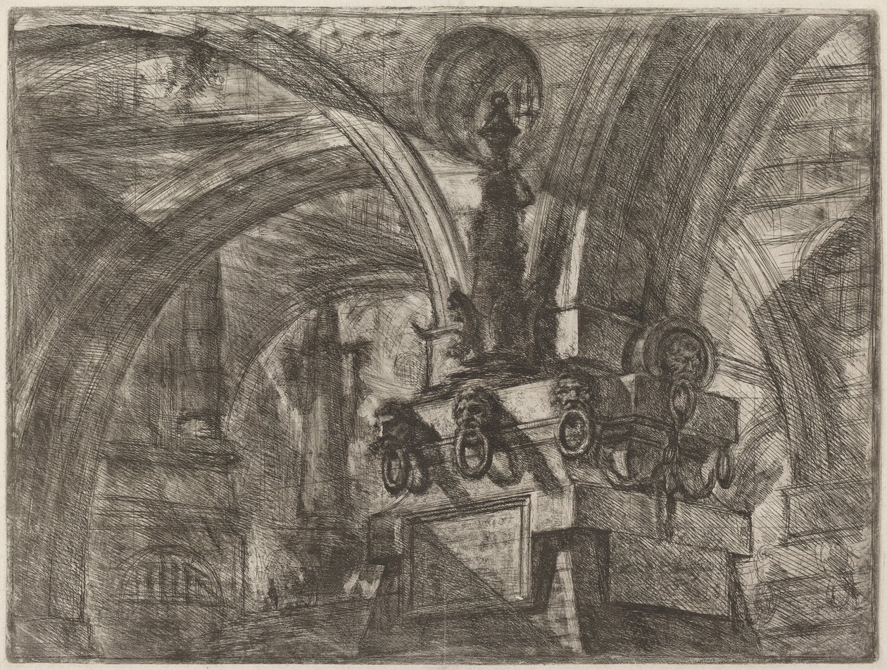 El muelle con una lámpara de Giovanni Battista Piranesi