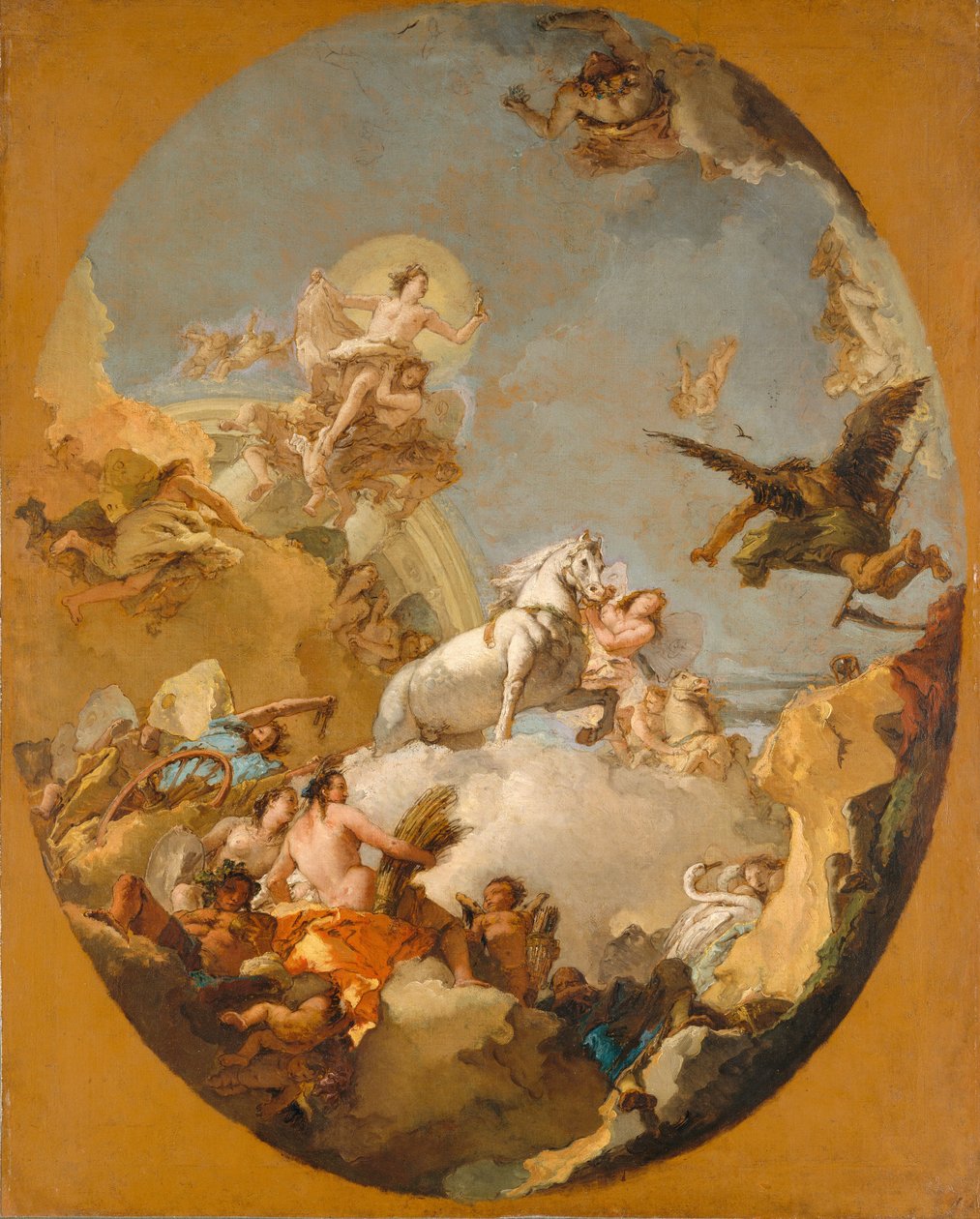 El carro de Aurora de Giovanni Battista Tiepolo