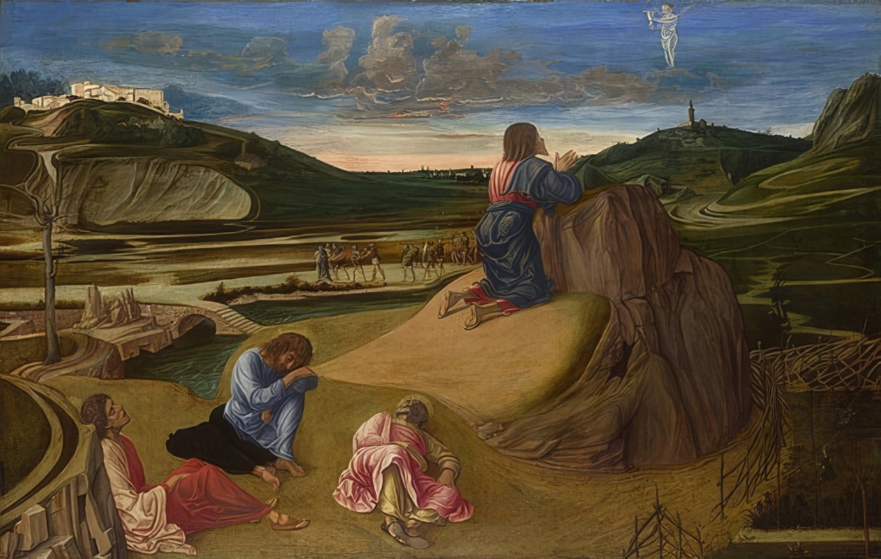 Cristo en el jardín de Getsemaní de Giovanni Bellini