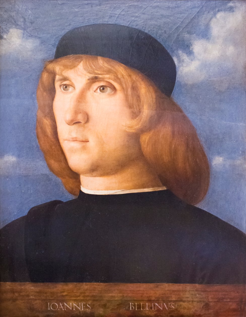 Autorretrato (óleo sobre tabla) de Giovanni Bellini