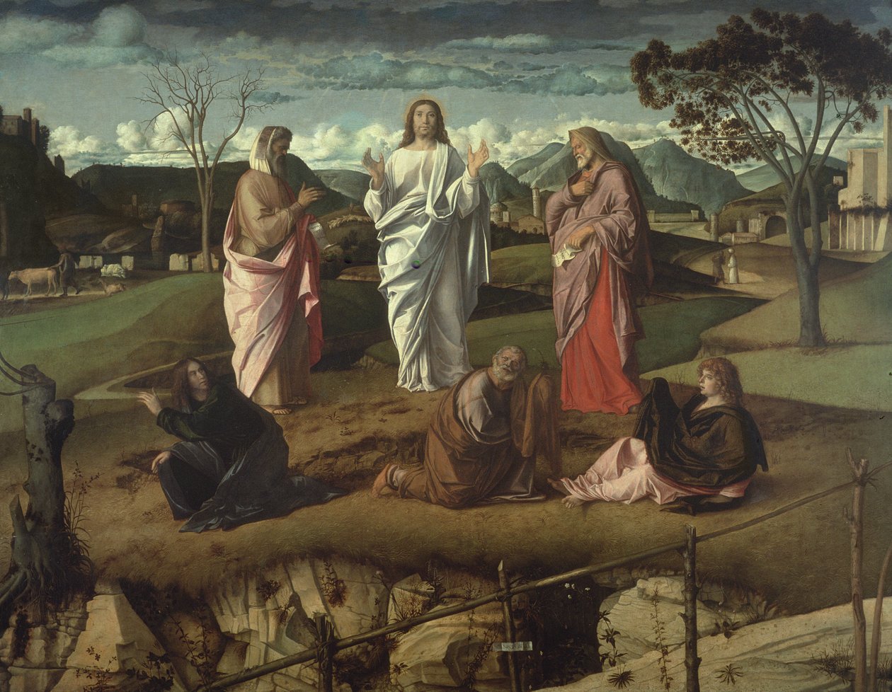 La transfiguración, 1485 de Giovanni Bellini