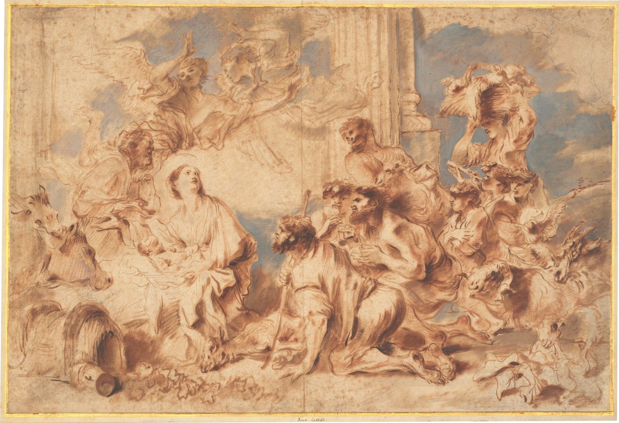 La Adoración de los Pastores de Giovanni Benedetto Castiglione