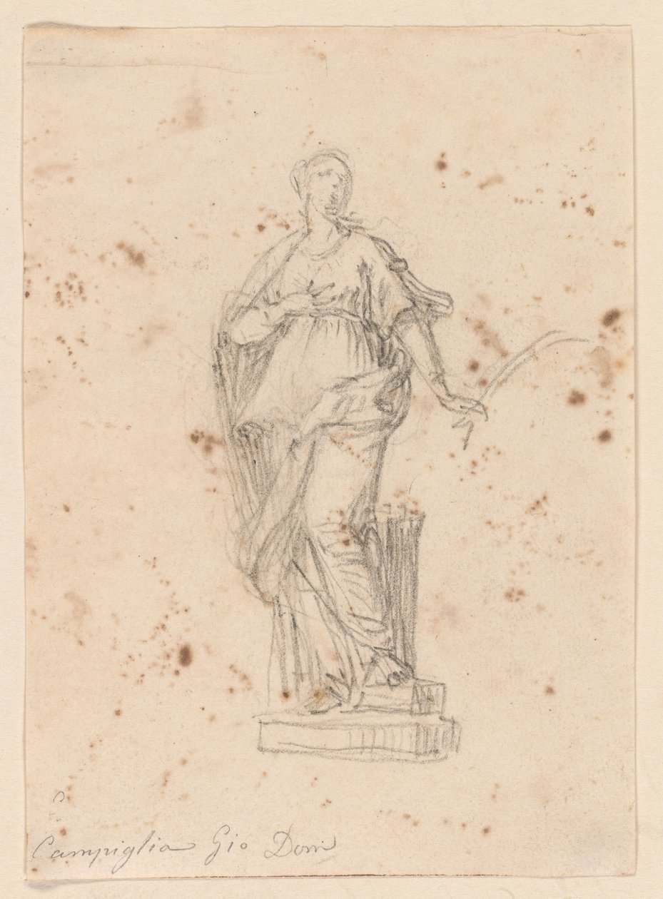 Estatua de una Santa Femenina de Giovanni Domenico Campiglia