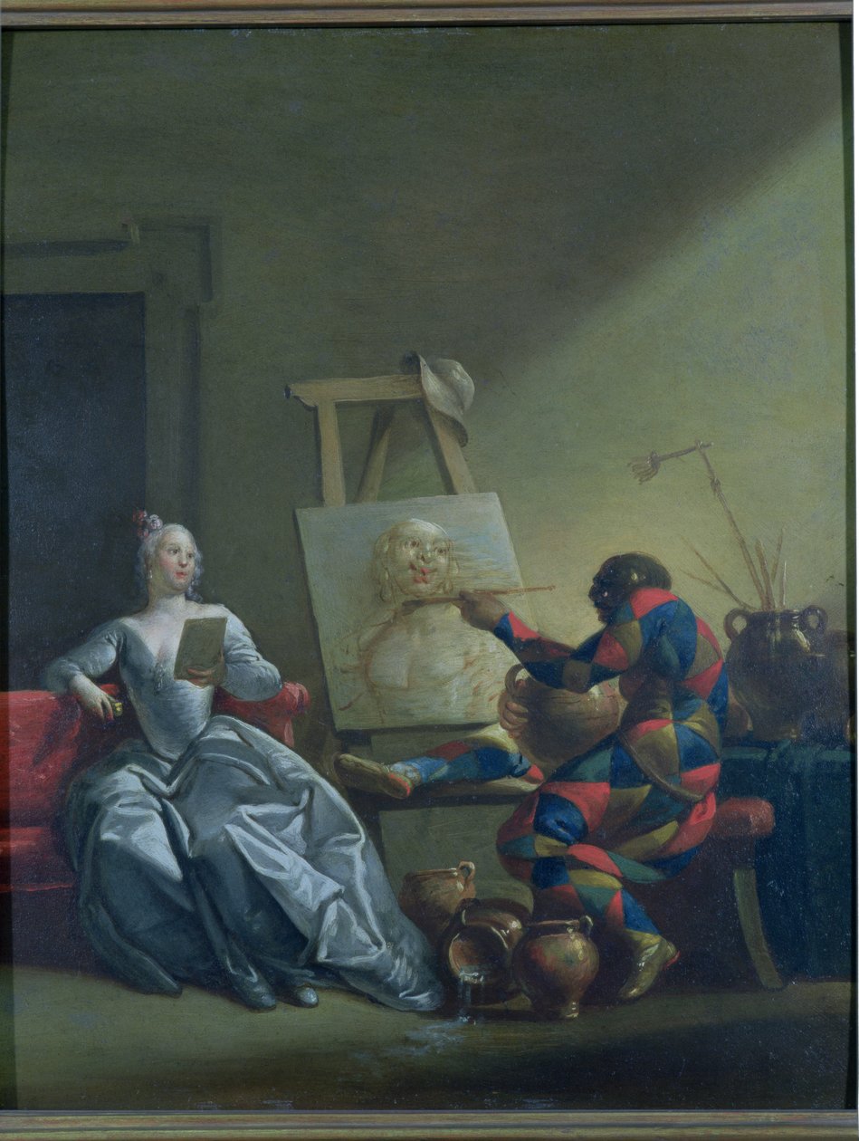 El Pintor Arlequín, c.1742 de Giovanni Domenico Ferretti