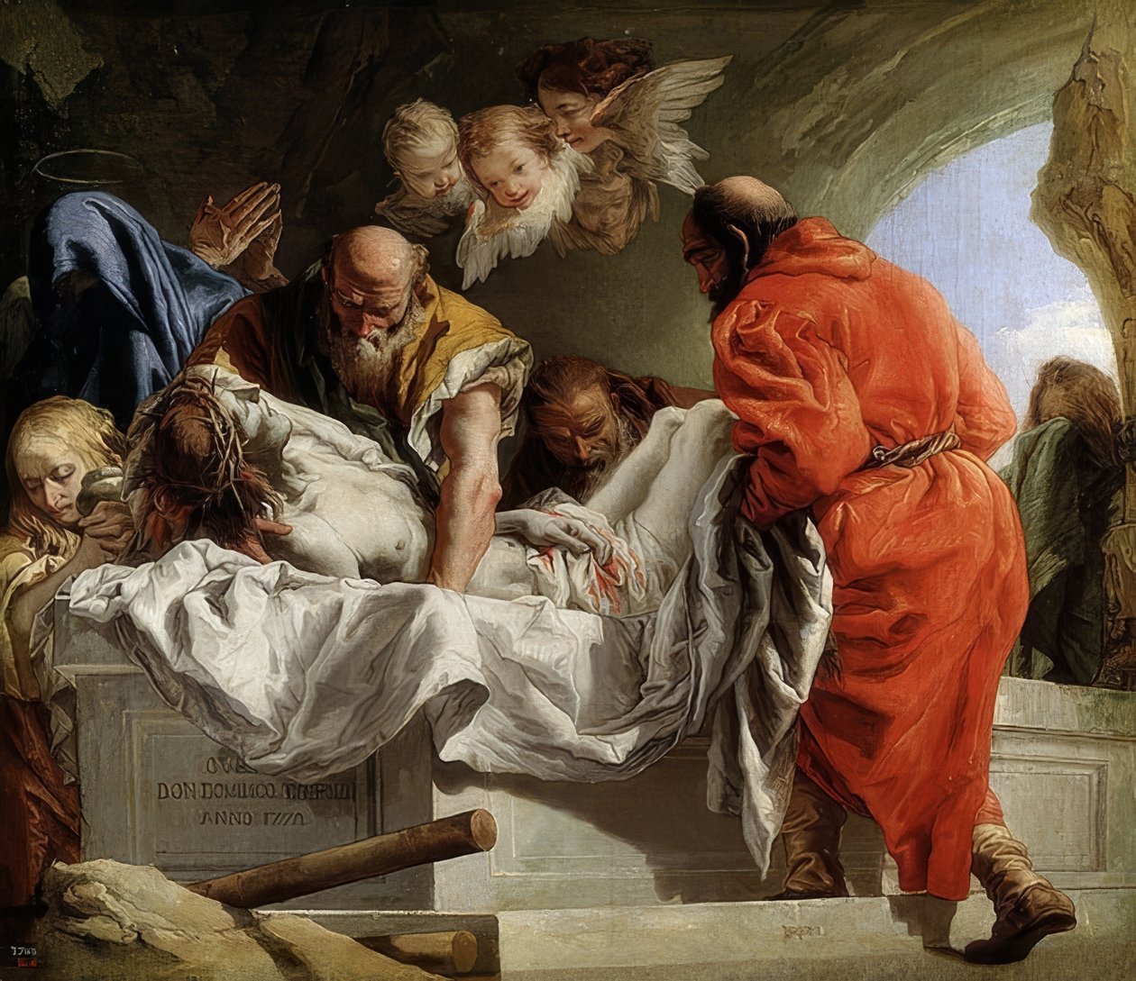 El entierro de Cristo. 1772 de Giovanni Domenico Tiepolo