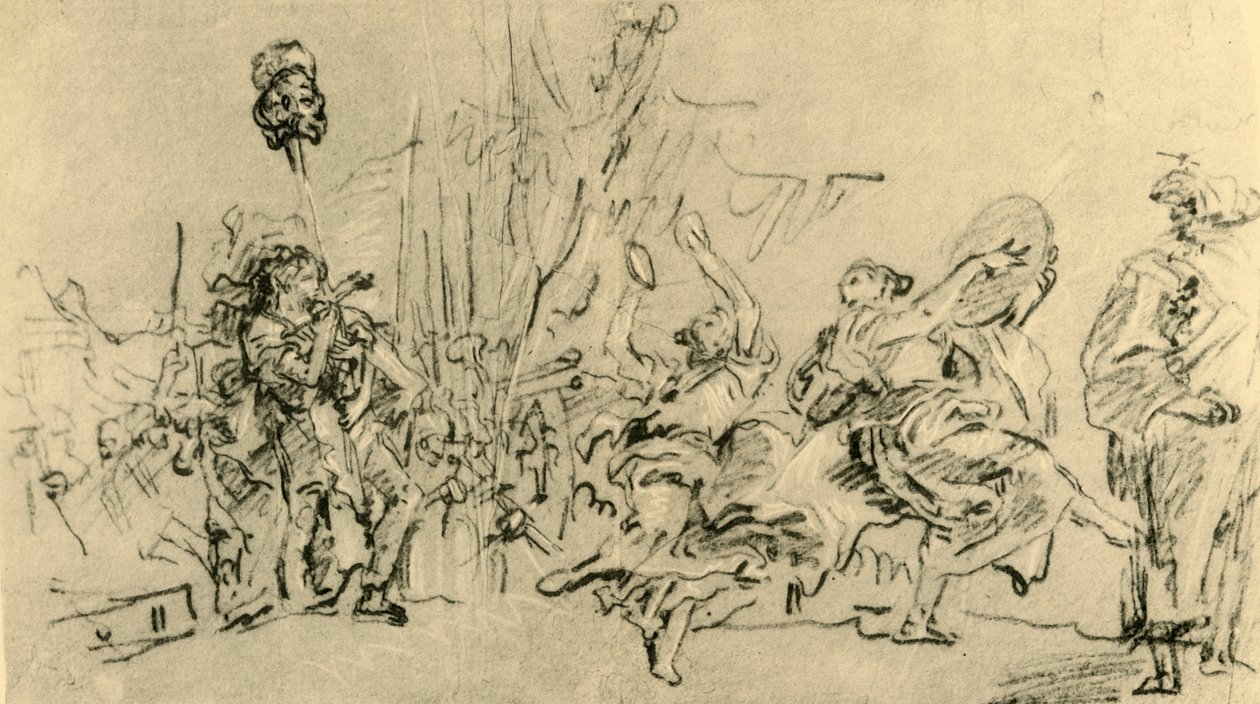 El triunfo de David, c1759 de Giovanni Domenico Tiepolo