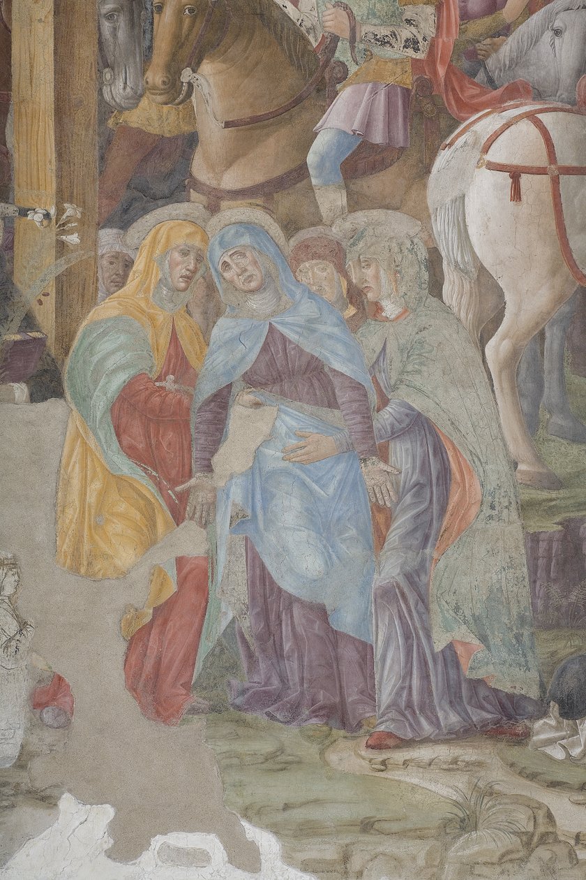 Crucifixión, 1495 (detalle) de Giovanni Donato Montorfano