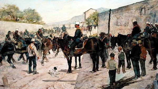 Ejercicios militares de Giovanni Fattori