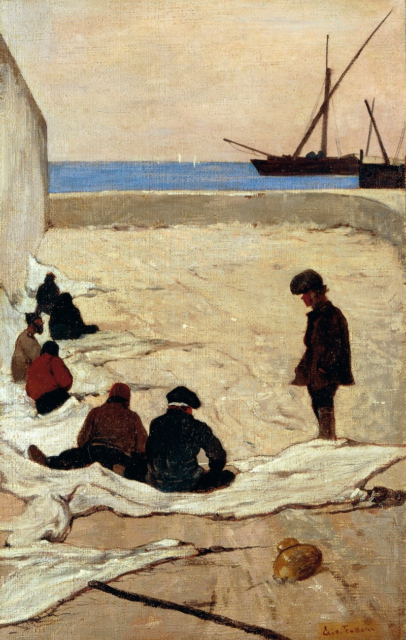 Remendando redes de Giovanni Fattori