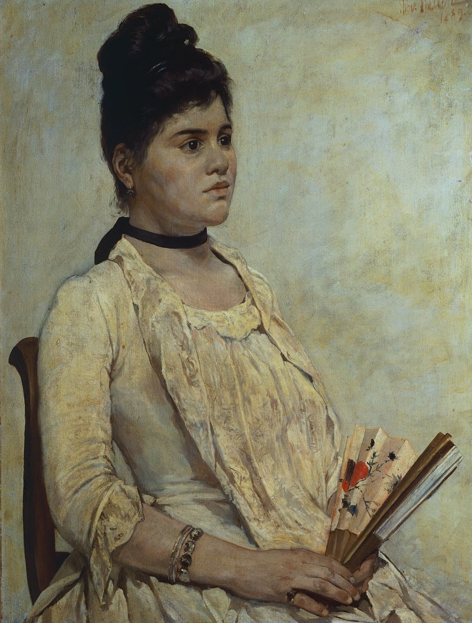 Retrato de la hijastra Giulia Marinelli de Giovanni Fattori