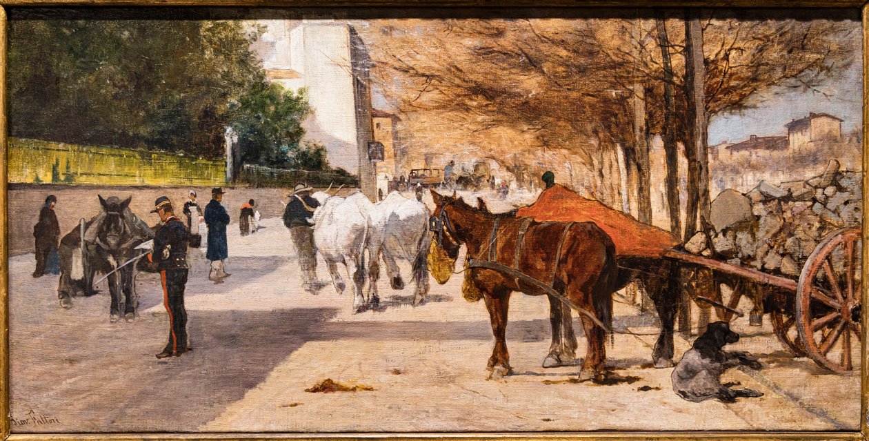 Avenida Príncipe Amedeo en Florencia de Giovanni Fattori