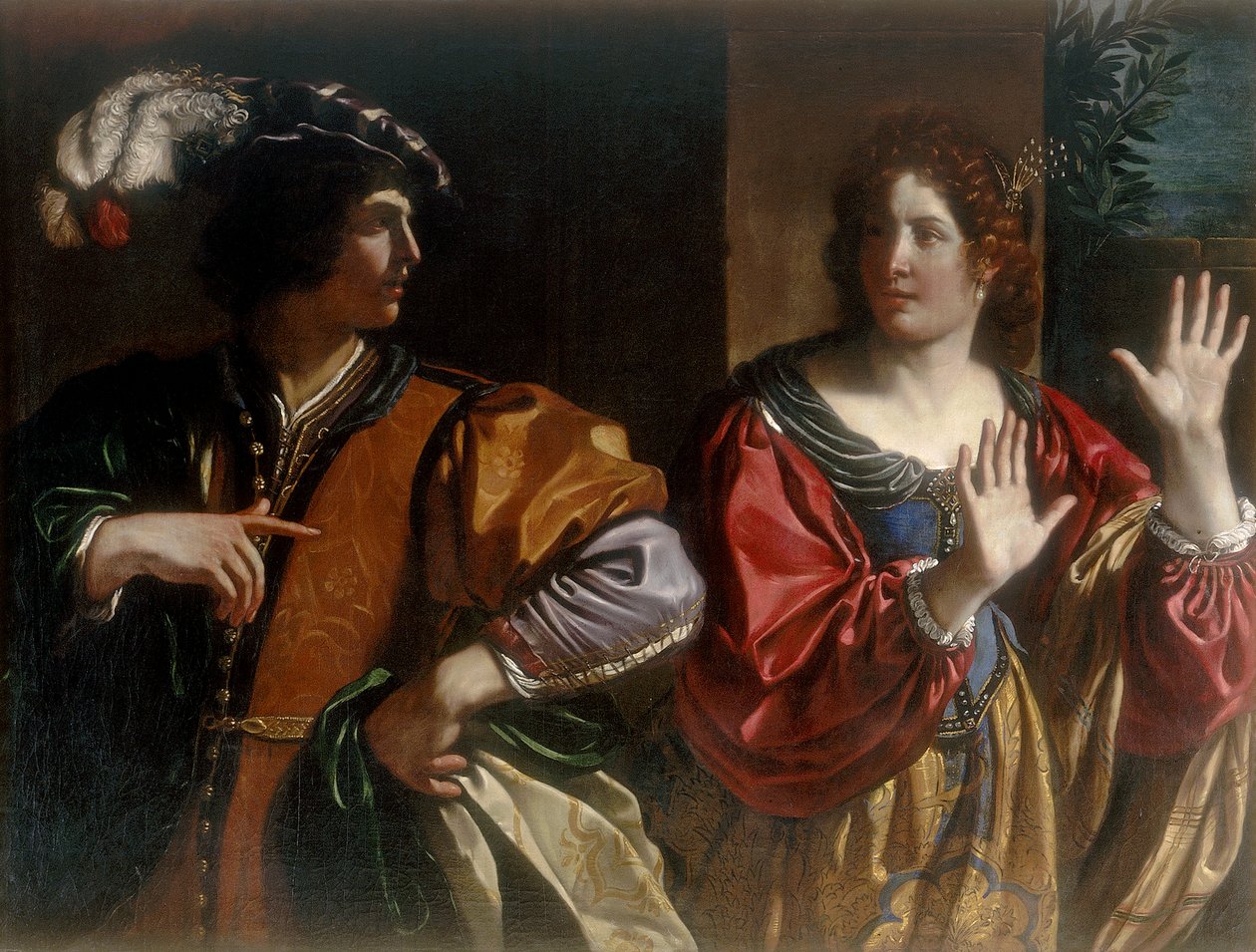 Hammon y Tamar de Giovanni Francesco Barbieri