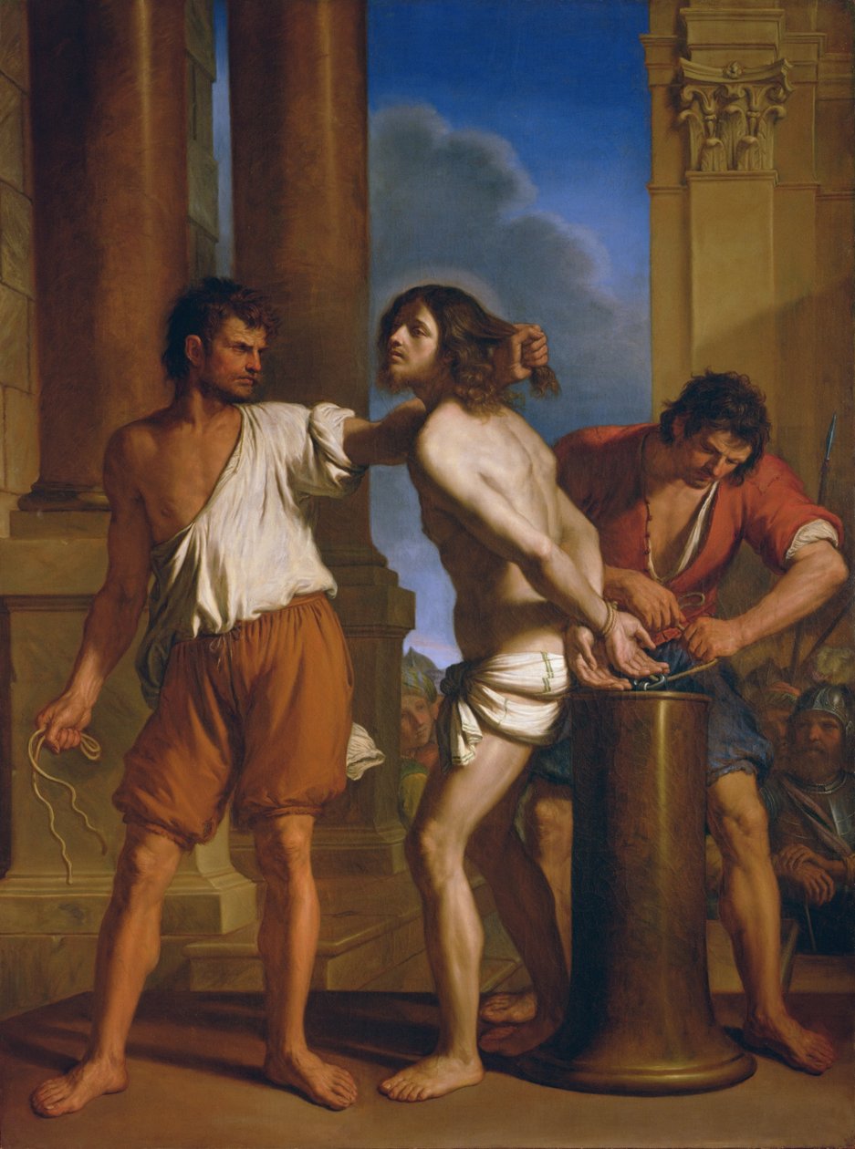 La flagelación de Cristo de Giovanni Francesco Barbieri
