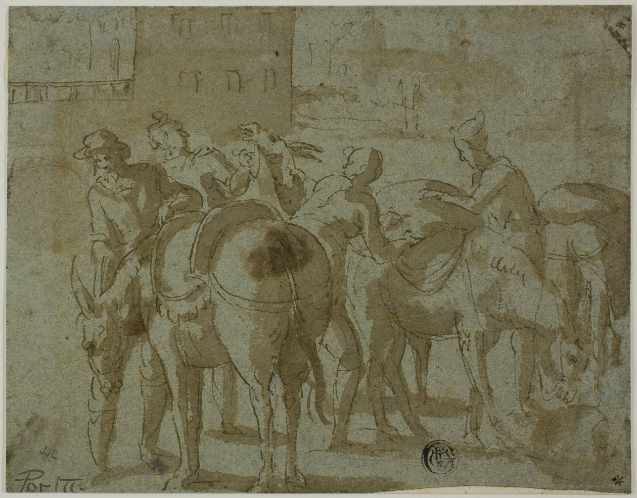 Arrieros y mulas de Giovanni Guerra