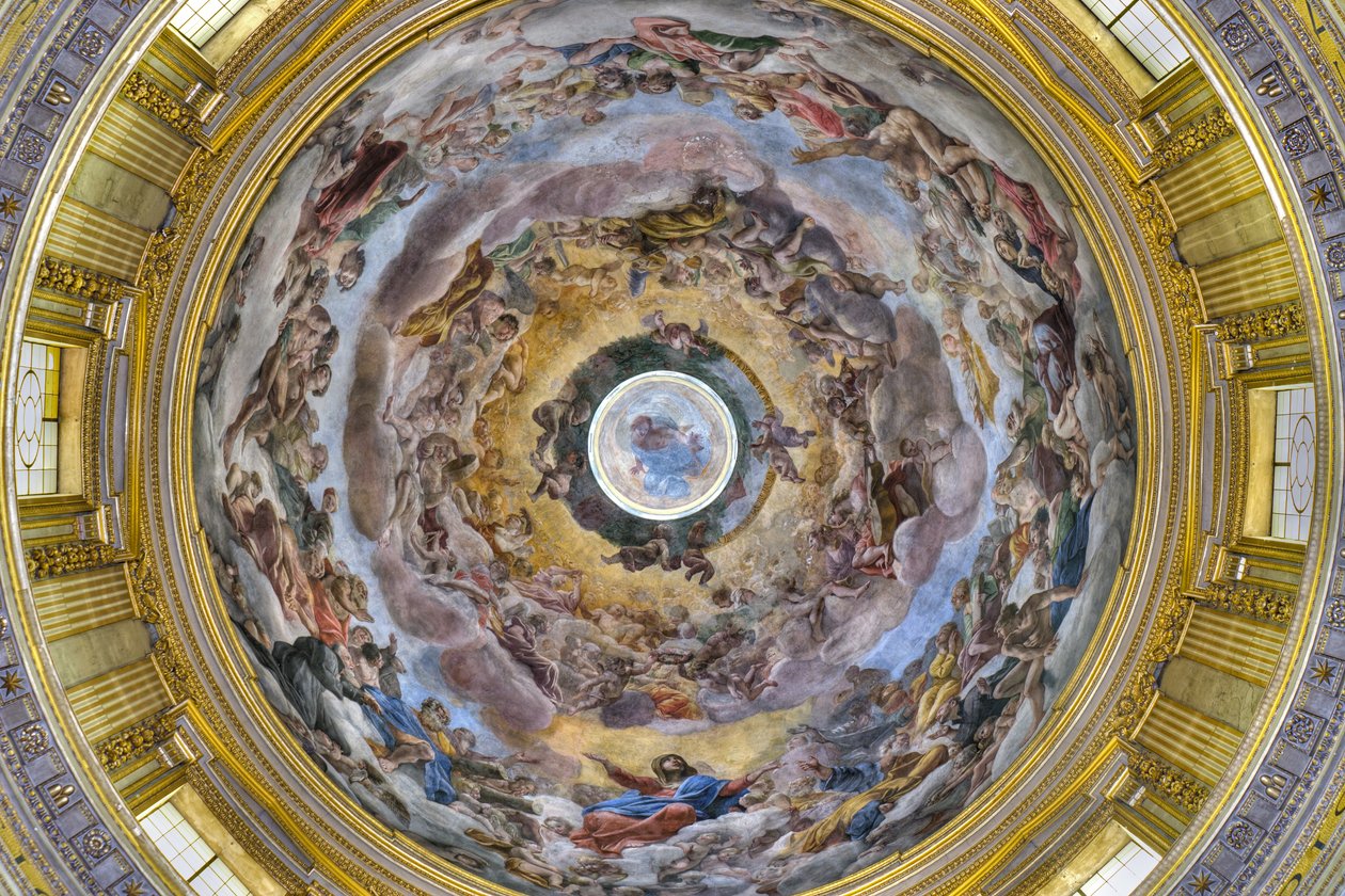 Gloria del Paraíso" de Giovanni Lanfranco