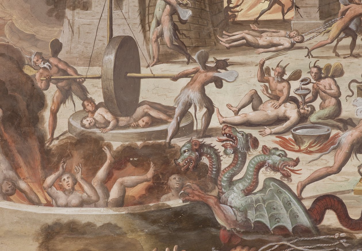 Infierno, 1614 (detalle) de Giovanni Mauro della Rovere