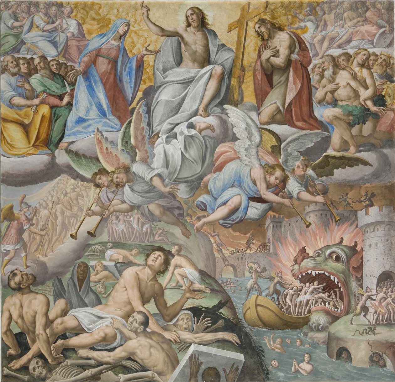 Juicio final, (detalle), 1614 de Giovanni Mauro della Rovere