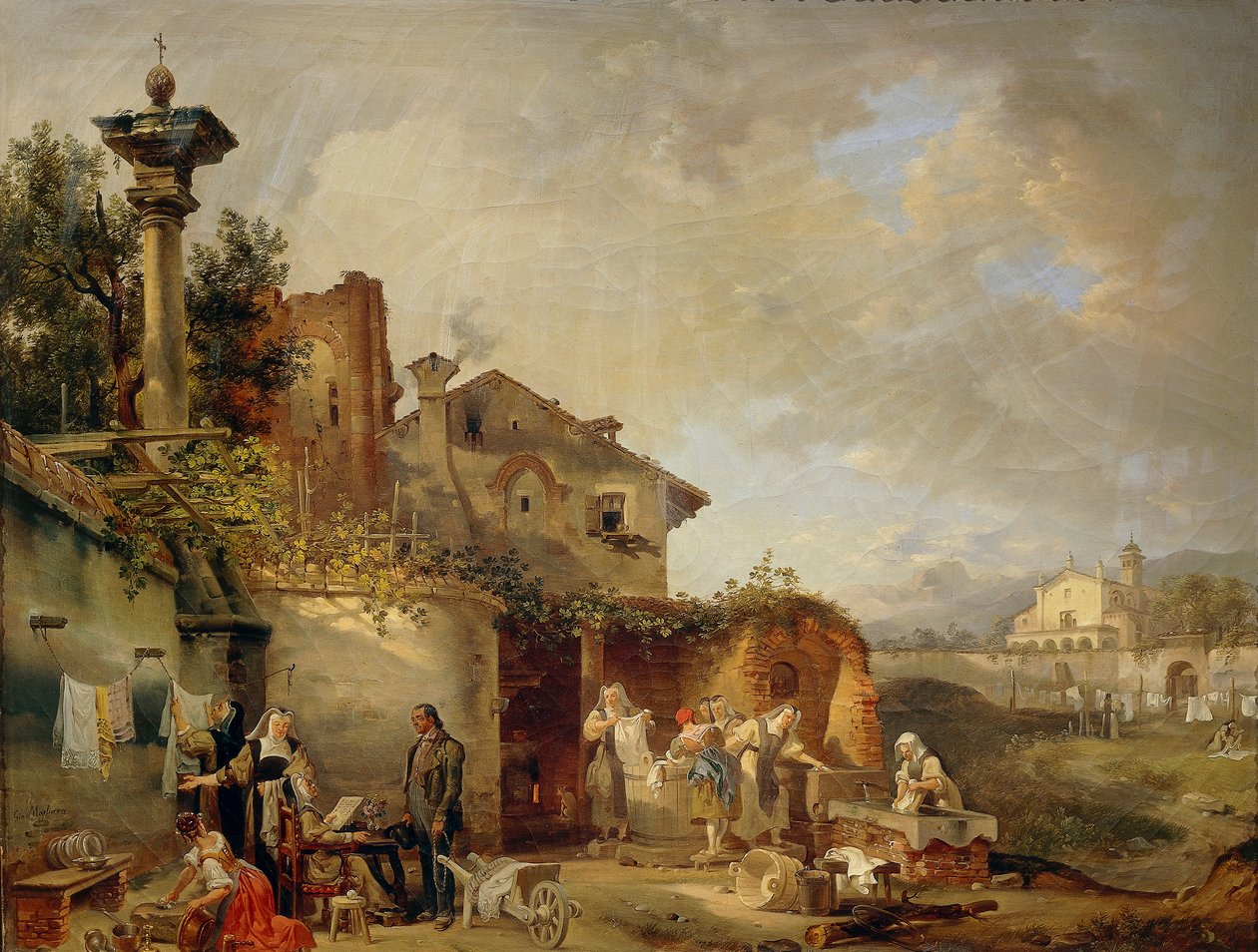 Lavandería del convento de Giovanni Migliara