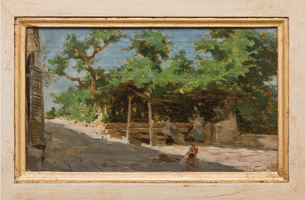 Pérgola (óleo sobre lienzo) de Giovanni Muzzioli