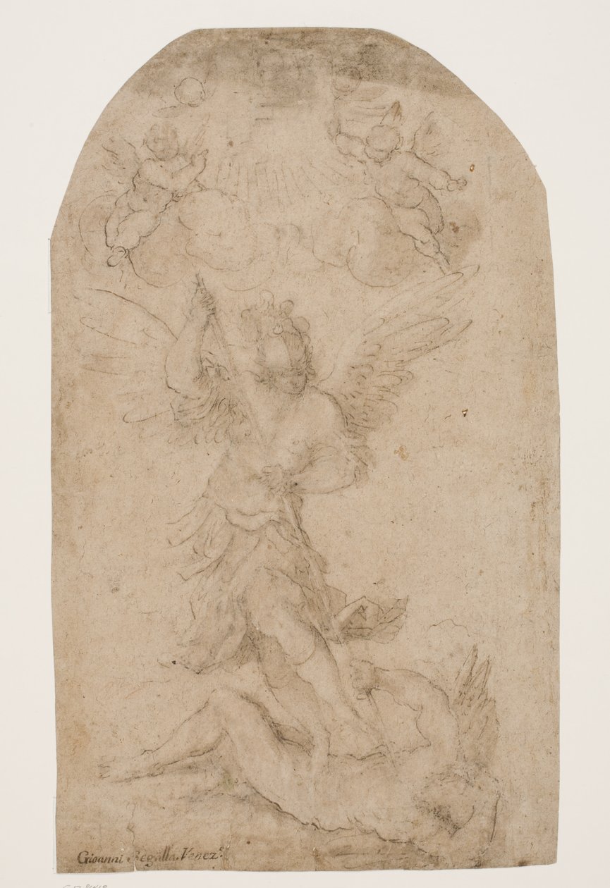 El arcángel Miguel venciendo al diablo de Giovanni Segala
